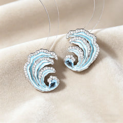 🌊Ocean Wave Inspired Enamel Earrings
