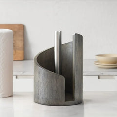 Rustic Mountain Paper Towel Holder – Wooden Kitchen Counter Organizer (Free shipping on orders of 2 items or more)