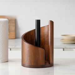 Rustic Mountain Paper Towel Holder – Wooden Kitchen Counter Organizer (Free shipping on orders of 2 items or more)