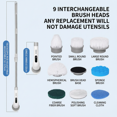 9-in-1 Cordless Power Spin Scrubber